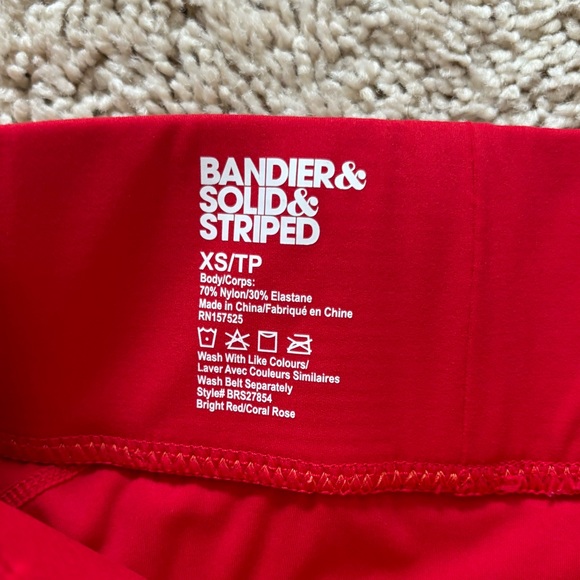 Bandier Solid & Striped Trek Belt Bag Leggings - Picture 3 of 5